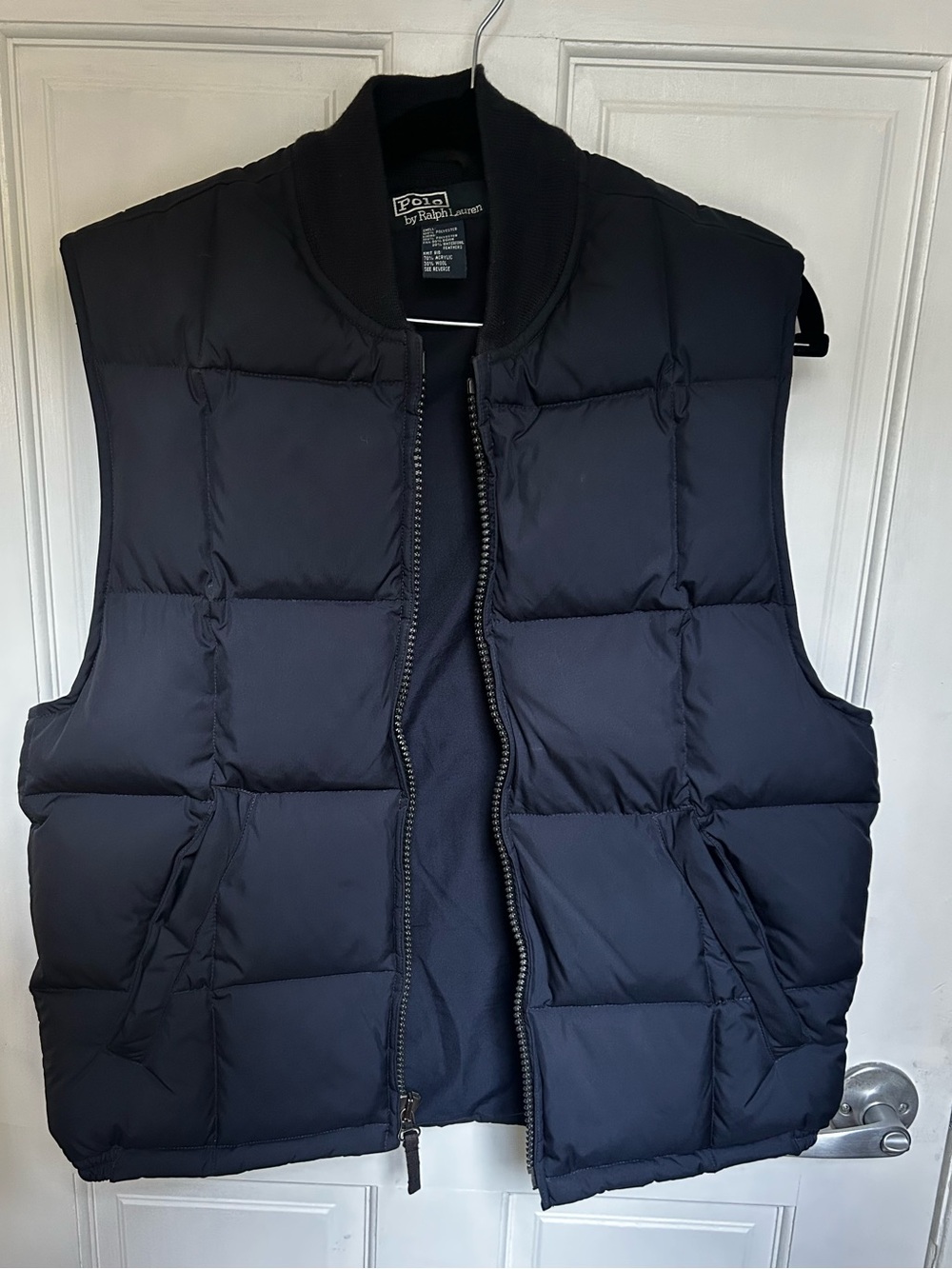 Vintage Polo By Ralph Lauren Men’s Square Quilted Down Puffer Vest Size Small